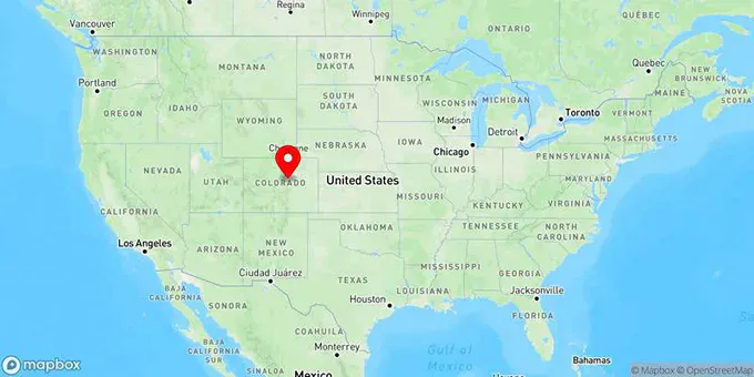 Map of Castle Rock, Colorado, United States