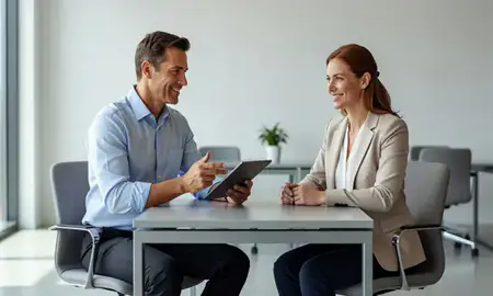 Customer discussing car shipping options in Centennial, Colorado, United States