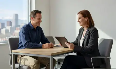 Customer discussing car shipping options in Denver, Colorado, United States