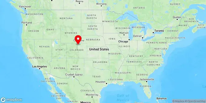 Map of Fort Collins, Colorado, United States