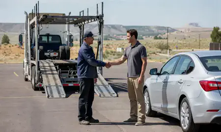 Vehicle owner beside their delivered car in Grand Junction, Colorado, United States