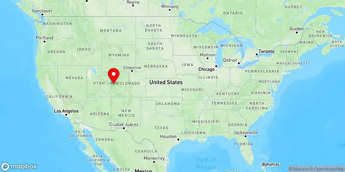 Map of Grand Junction, Colorado, United States