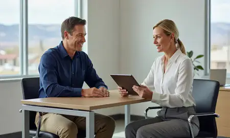 Customer discussing car shipping options in Littleton, Colorado, United States