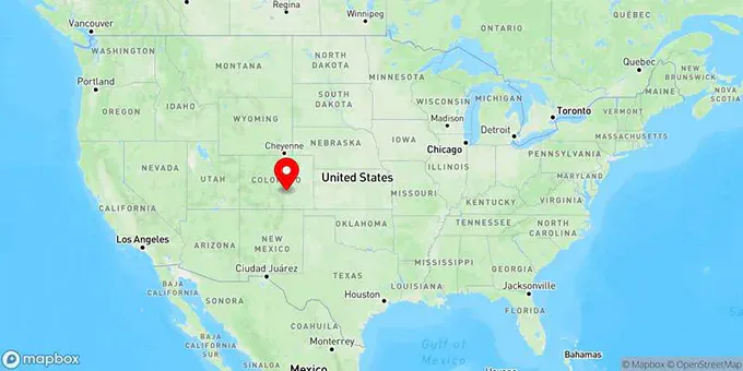 Map of Pueblo, Colorado, United States