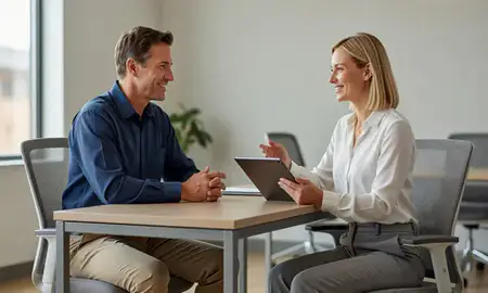 Customer discussing car shipping options in Security-Widefield, Colorado, United States
