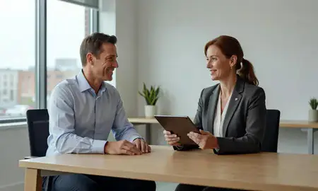 Customer discussing car shipping options in Bristol, Connecticut, United States