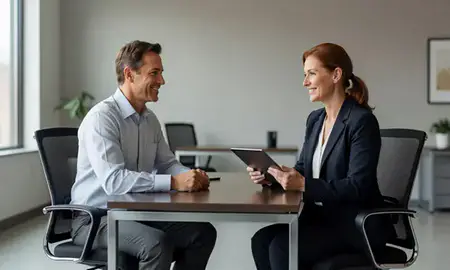 Customer discussing car shipping options in Meriden, Connecticut, United States