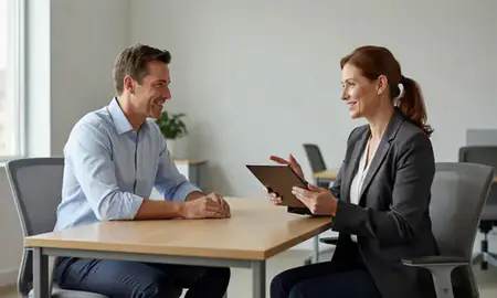 Customer discussing car shipping options in Norwich, Connecticut, United States