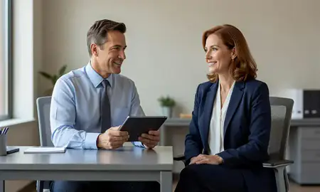 Customer discussing car shipping options in Oakville, Connecticut, United States