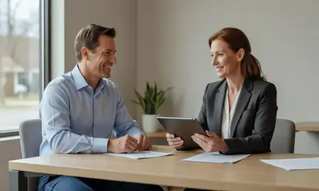 Customer discussing car shipping options in Sandy Hook, Connecticut, United States
