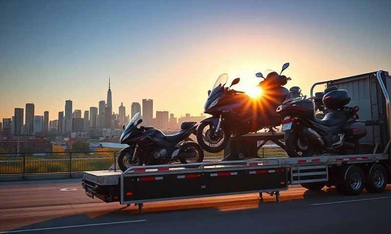 Storrs, Connecticut motorcycle shipping transporter