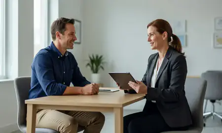 Customer discussing car shipping options in Torrington, Connecticut, United States