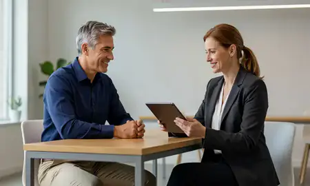 Customer discussing car shipping options in West Haven, Connecticut, United States