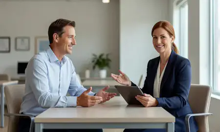 Customer discussing car shipping options in Georgetown, Delaware, United States