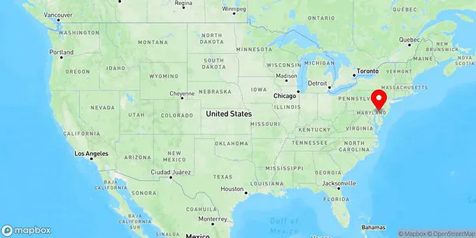 Map of Glasgow, Delaware, United States