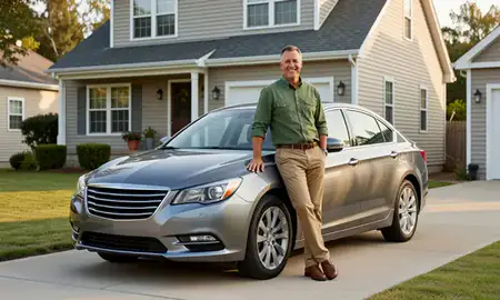 Customer with their delivered car in Lewes, Delaware, United States