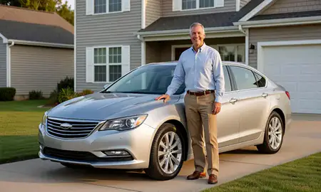 Customer with their delivered car in Middletown, Delaware, United States