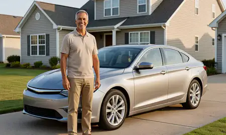 Customer with their delivered car in Millsboro, Delaware, United States