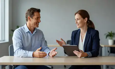 Customer discussing car shipping options in Jacksonville, Florida, United States