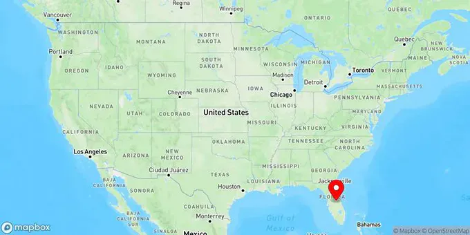 Map of Kissimmee, Florida, United States