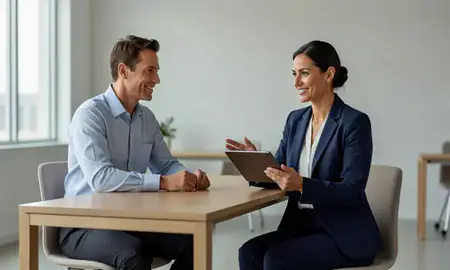 Customer discussing car shipping options in Leesburg, Florida, United States