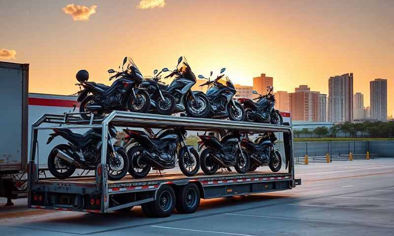 Miami, Florida motorcycle shipping transporter