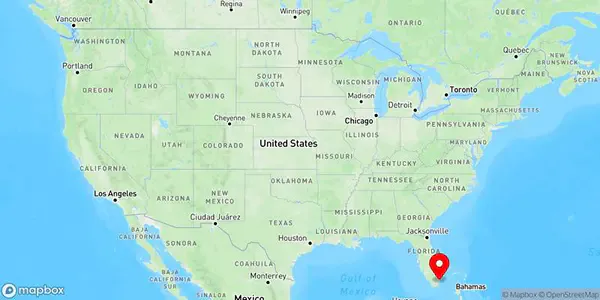 Map of Miami, Florida, United States