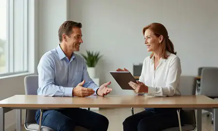 Customer discussing car shipping options in Palm Bay, Florida, United States