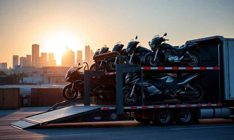 Palm Bay, Florida motorcycle shipping transporter