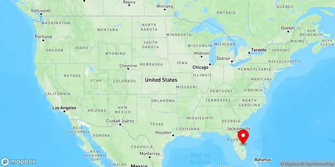 Map of Palm Bay, Florida, United States