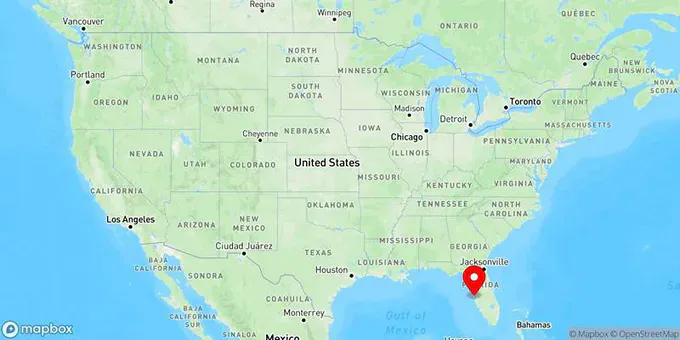 Map of St. Petersburg, Florida, United States