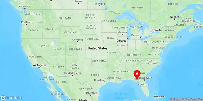 Map of Tallahassee, Florida, United States