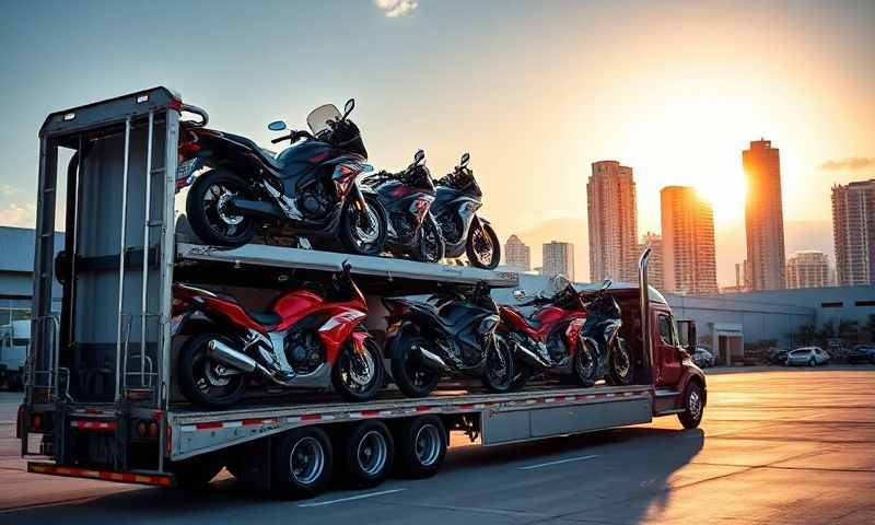 West Palm Beach, Florida motorcycle shipping transporter