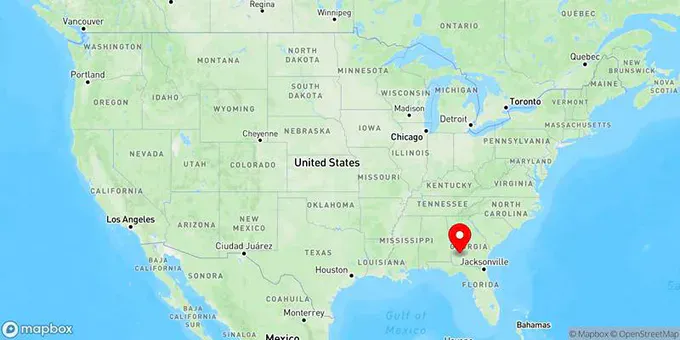 Map of Albany, Georgia, United States