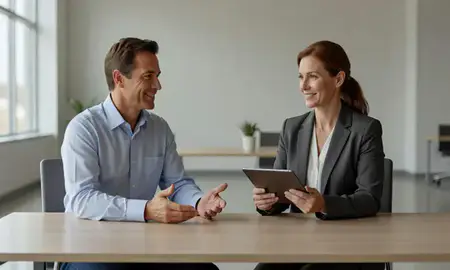Customer discussing car shipping options in Brookhaven, Georgia, United States