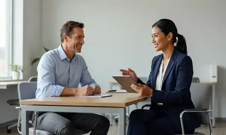 Customer discussing car shipping options in Columbus, Georgia, United States
