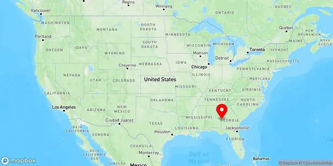 Map of Columbus, Georgia, United States