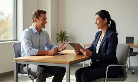 Customer discussing car shipping options in East Point, Georgia, United States
