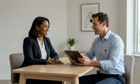 Customer discussing car shipping options in Macon, Georgia, United States