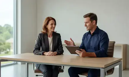 Customer discussing car shipping options in Milton, Georgia, United States