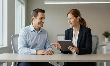 Customer discussing car shipping options in Peachtree City, Georgia, United States