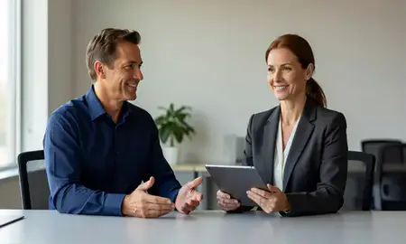 Customer discussing car shipping options in Stonecrest, Georgia, United States