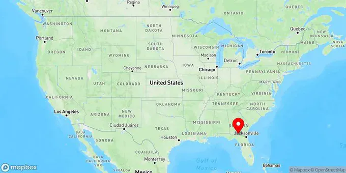 Map of Valdosta, Georgia, United States