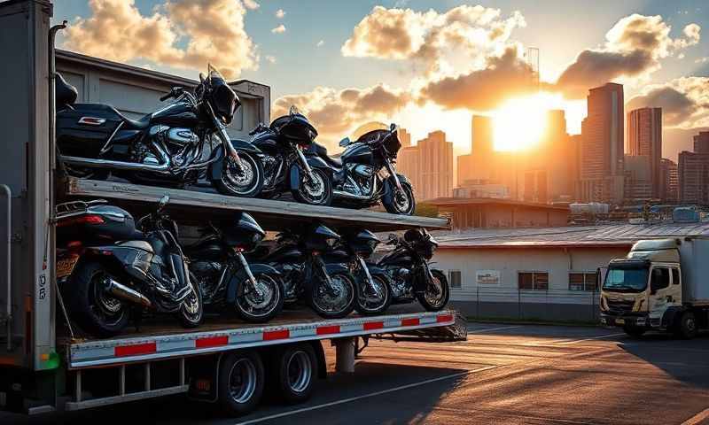 Hawaii motorcycle shipping transporter