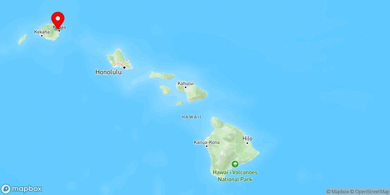 Map of Kapaa, Hawaii, USA