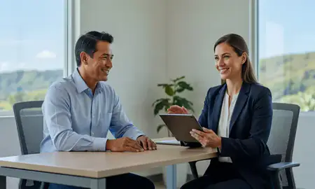 Customer discussing car shipping options in Makakilo, Hawaii, United States