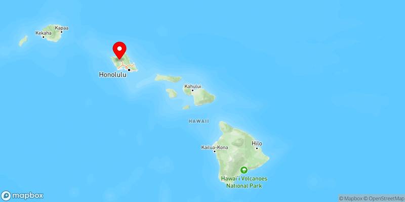 Map of Schofield Barracks, Hawaii, USA