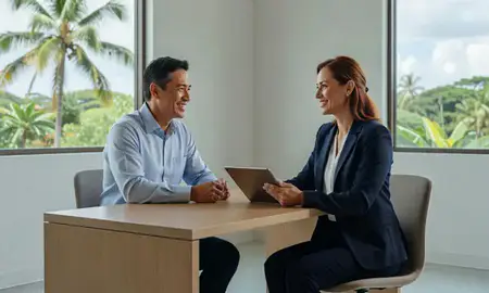 Customer discussing car shipping options in Wahiawa, Hawaii, United States