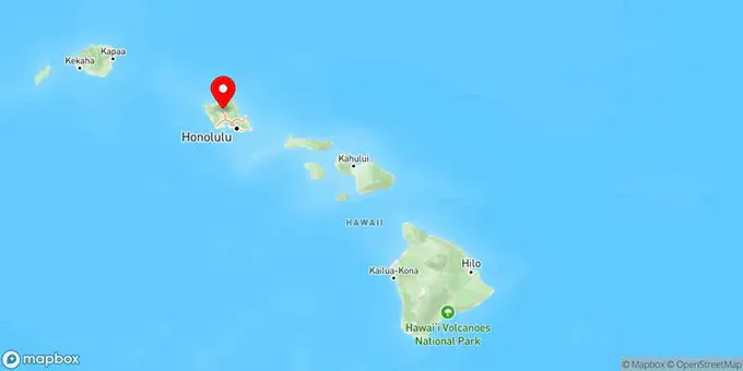 Map of Wahiawa, Hawaii, United States