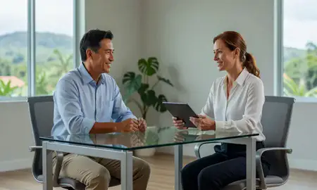 Customer discussing car shipping options in Waipio, Hawaii, United States